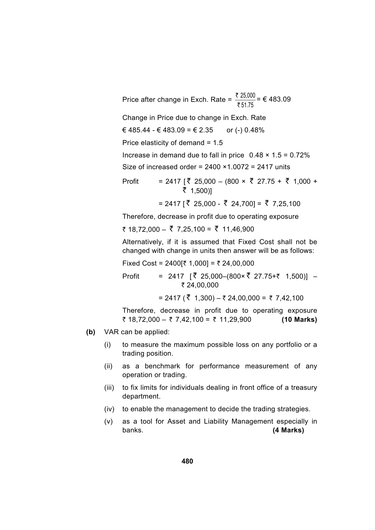 Paper 2: Advanced Financial Management — Model Test Paper 3, answer page 4