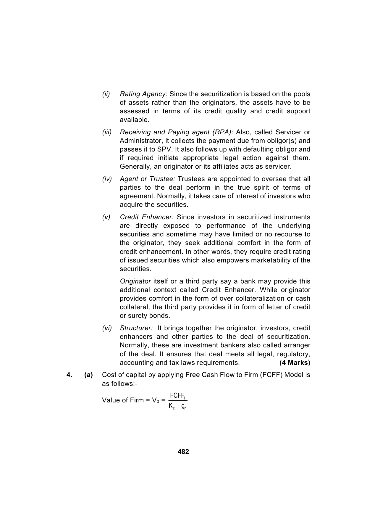 Paper 2: Advanced Financial Management — Model Test Paper 3, answer page 6