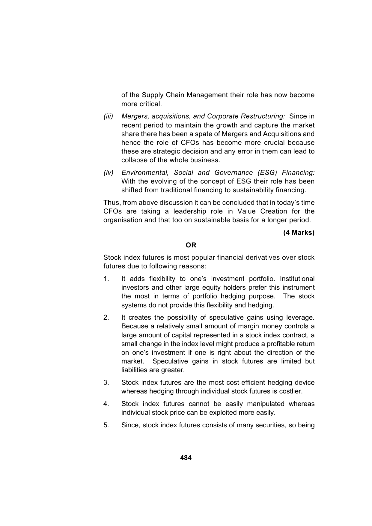 Paper 2: Advanced Financial Management — Model Test Paper 3, answer page 8