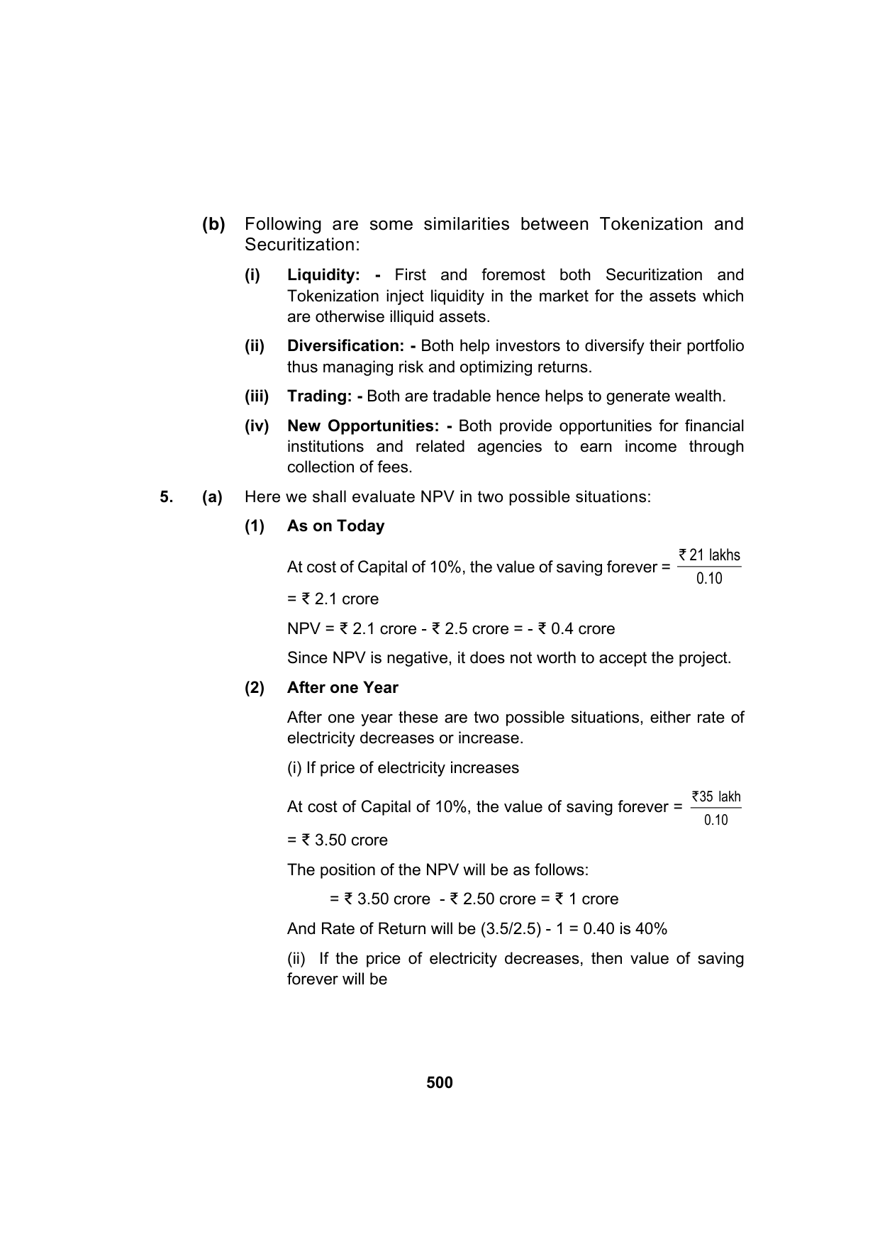 Paper 2: Advanced Financial Management — Model Test Paper 4, answer page 11