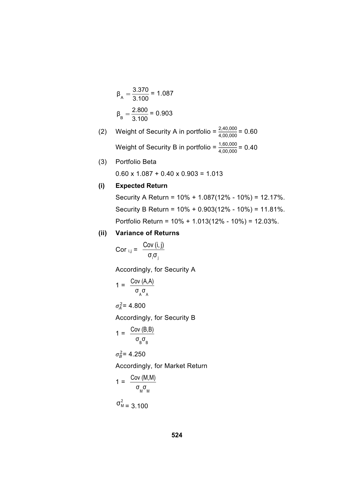 Paper 2: Advanced Financial Management — Model Test Paper 6, answer page 6