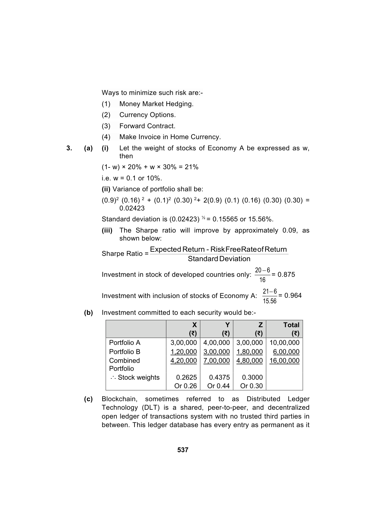 Paper 2: Advanced Financial Management — Model Test Paper 7, answer page 5
