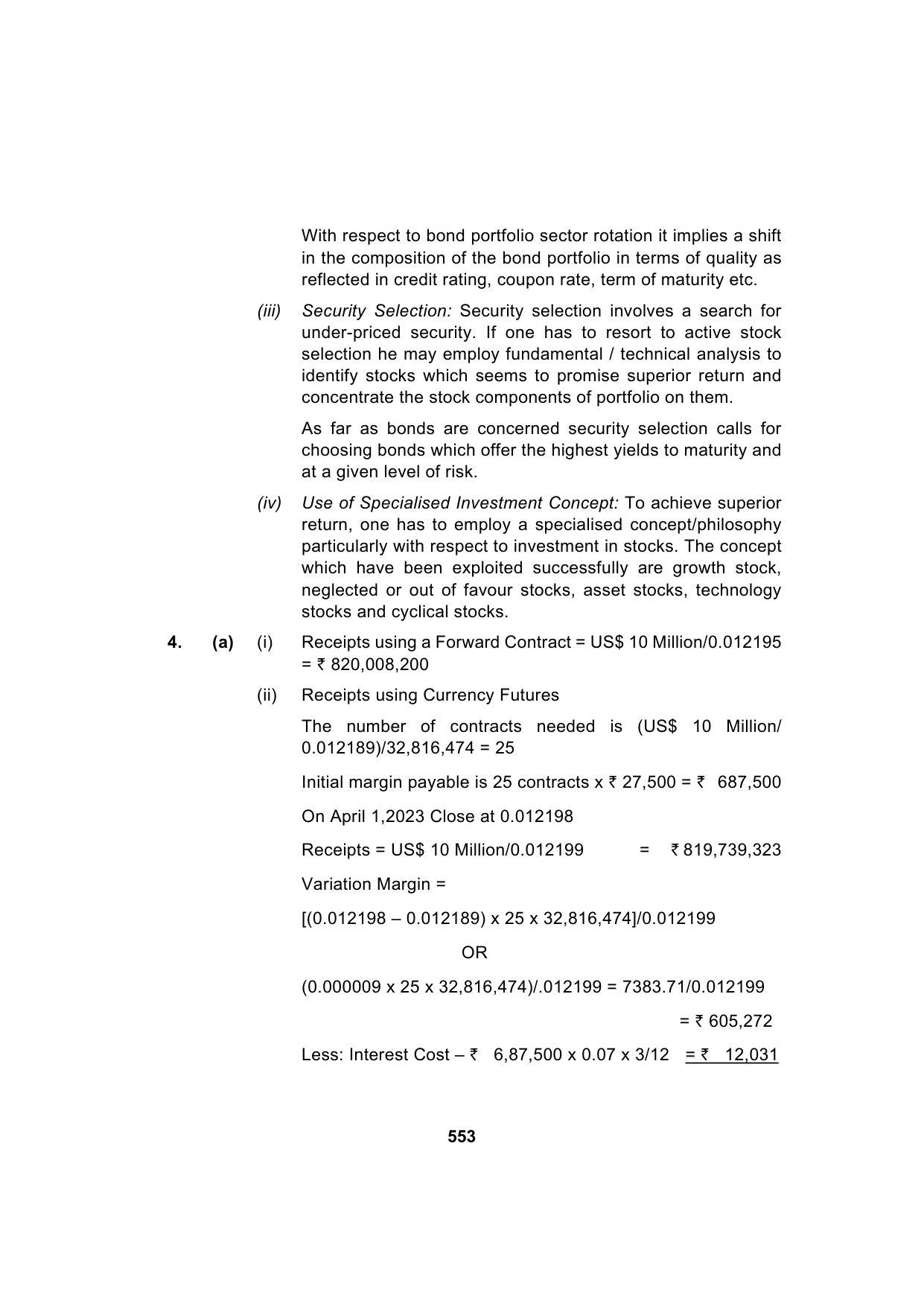 Paper 2: Advanced Financial Management — Model Test Paper 8, answer page 8