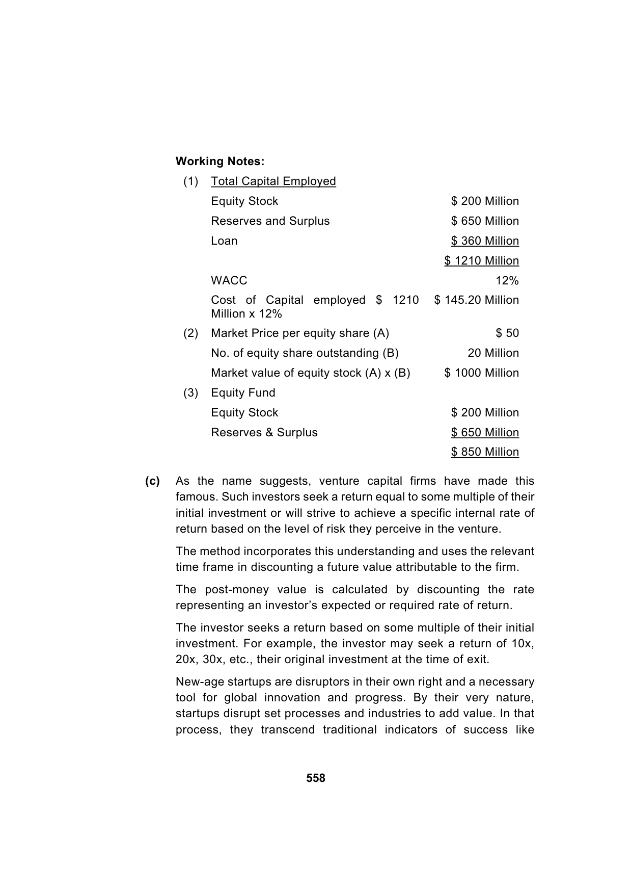 Paper 2: Advanced Financial Management — Model Test Paper 8, answer page 13