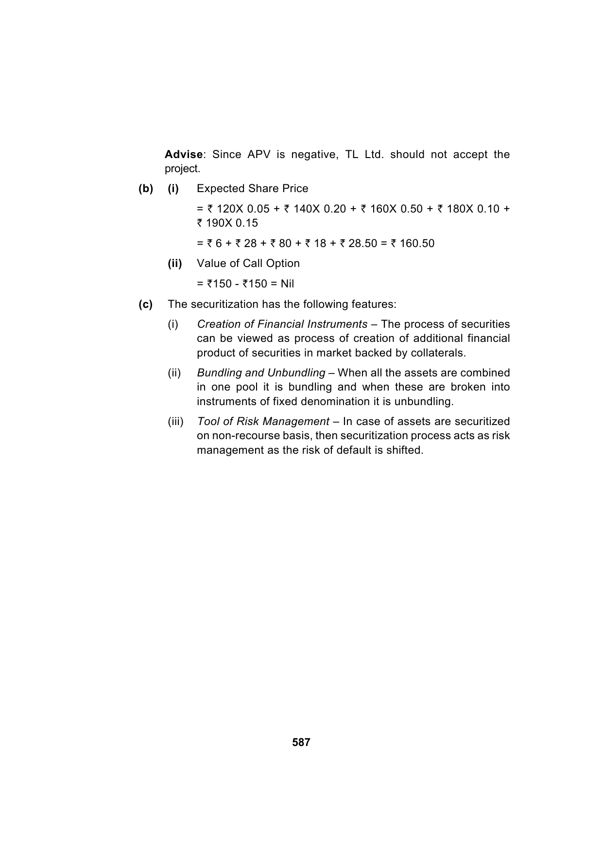 Paper 2: Advanced Financial Management — Model Test Paper 10, answer page 14