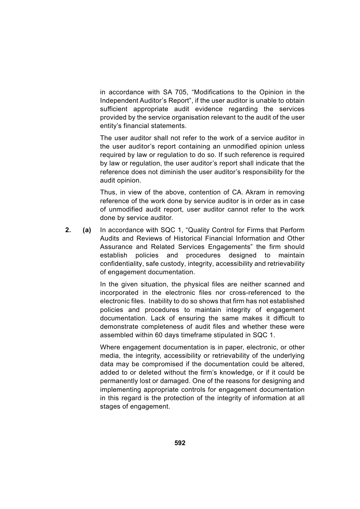 Paper 3: Advanced Auditing, Assurance and Professional Ethics — Model Test Paper 1, answer page 5
