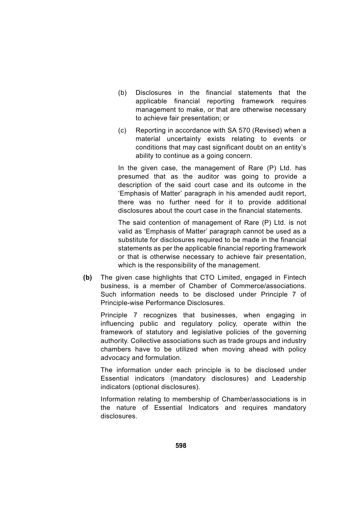 Paper 3: Advanced Auditing, Assurance and Professional Ethics — Model Test Paper 1, answer page 11