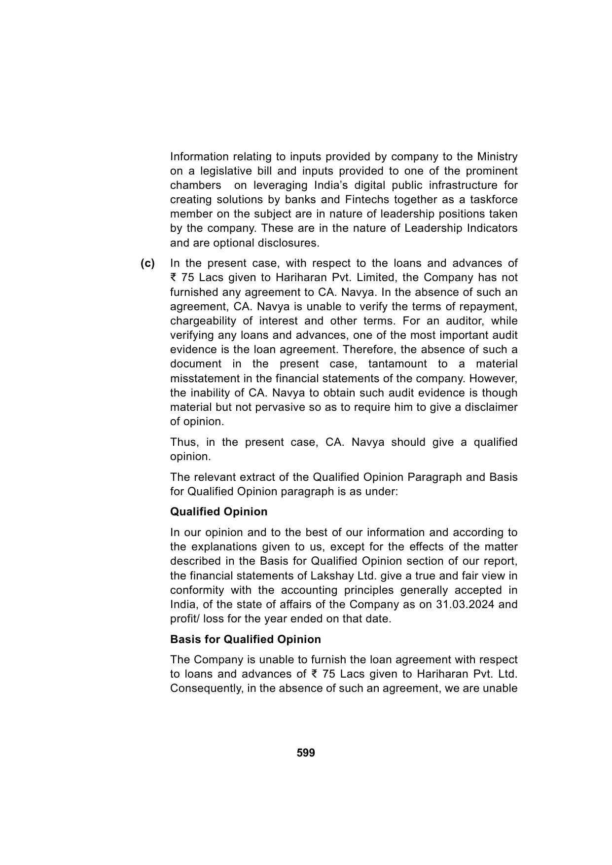 Paper 3: Advanced Auditing, Assurance and Professional Ethics — Model Test Paper 1, answer page 12
