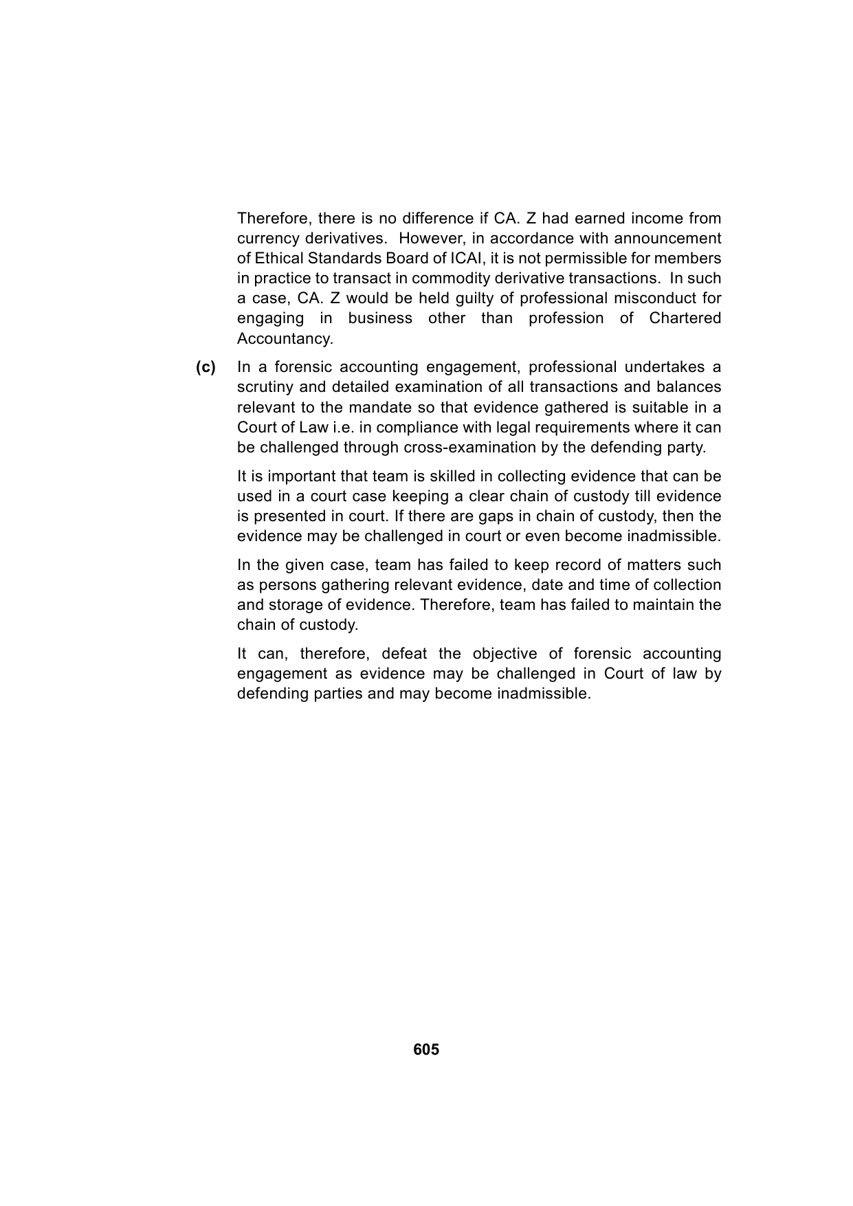 Paper 3: Advanced Auditing, Assurance and Professional Ethics — Model Test Paper 1, answer page 18
