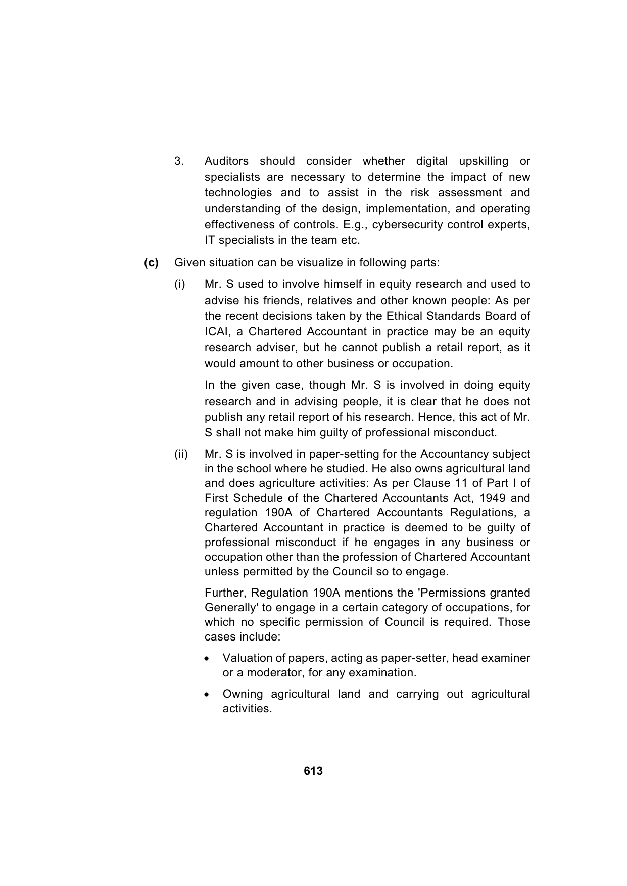Paper 3: Advanced Auditing, Assurance and Professional Ethics — Model Test Paper 2, answer page 8