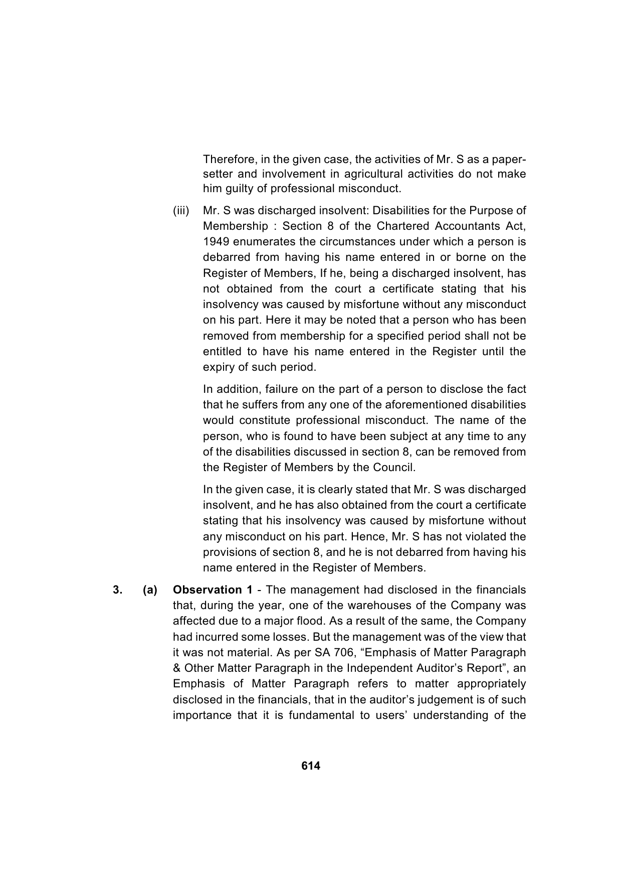 Paper 3: Advanced Auditing, Assurance and Professional Ethics — Model Test Paper 2, answer page 9