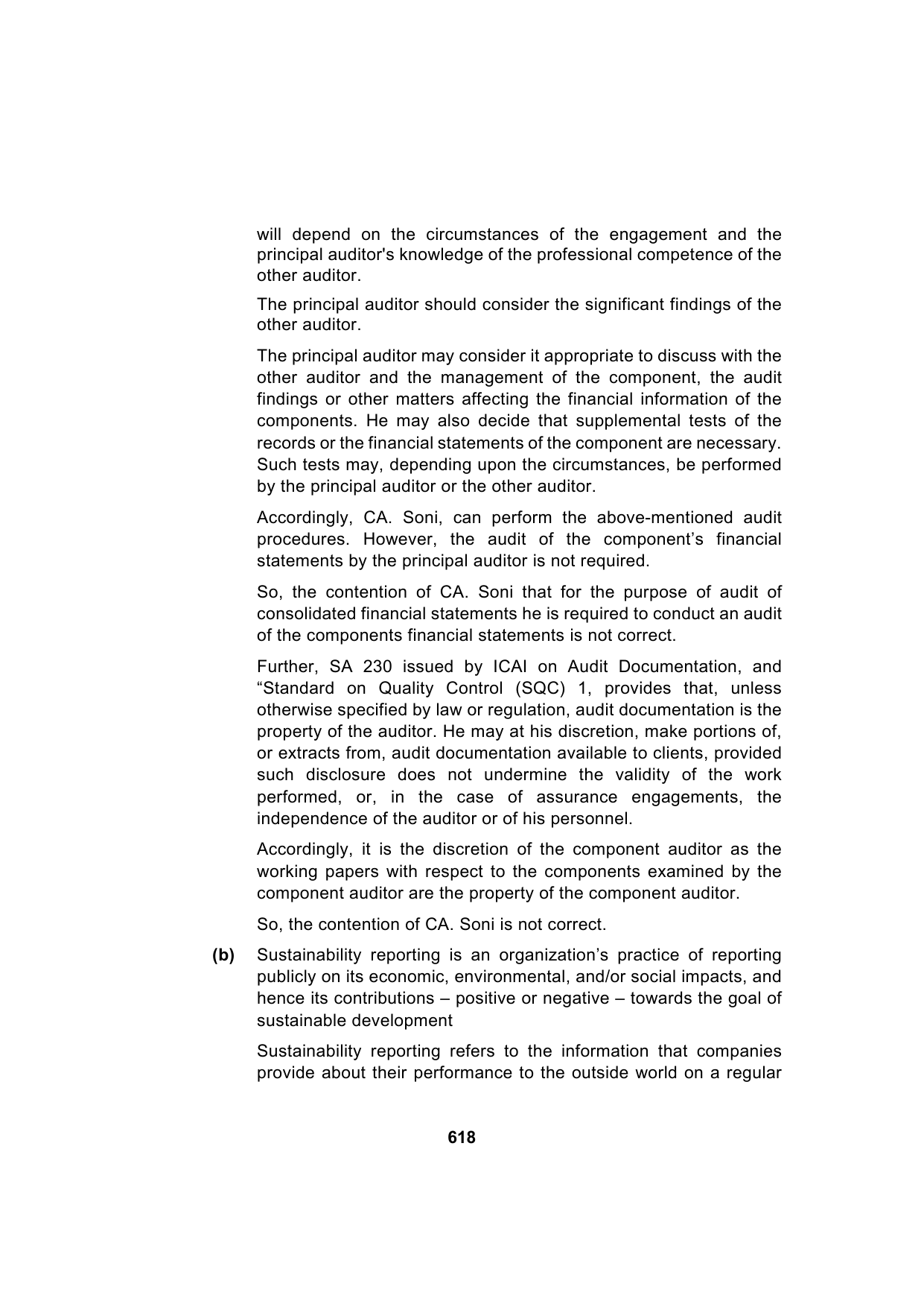 Paper 3: Advanced Auditing, Assurance and Professional Ethics — Model Test Paper 2, answer page 13