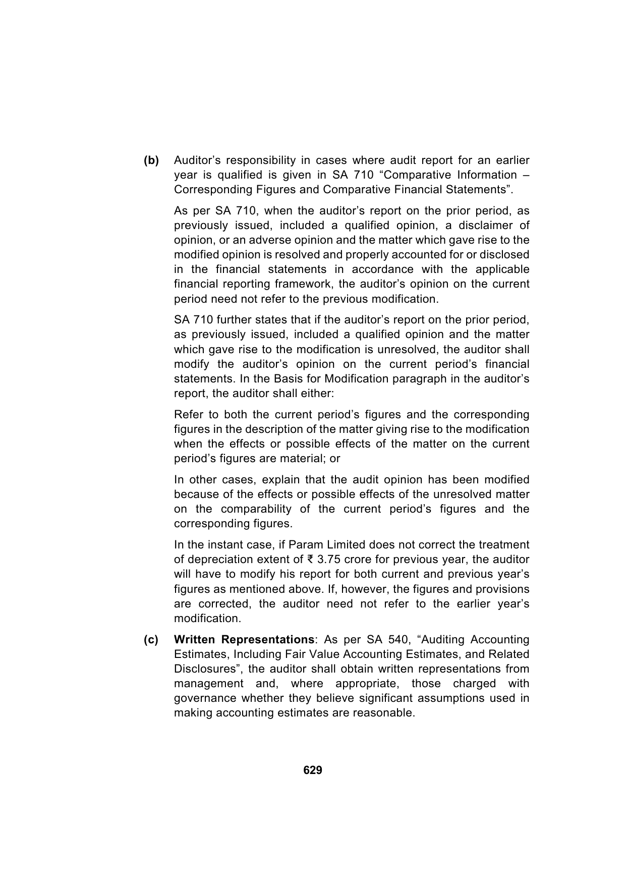 Paper 3: Advanced Auditing, Assurance and Professional Ethics — Model Test Paper 3, answer page 3