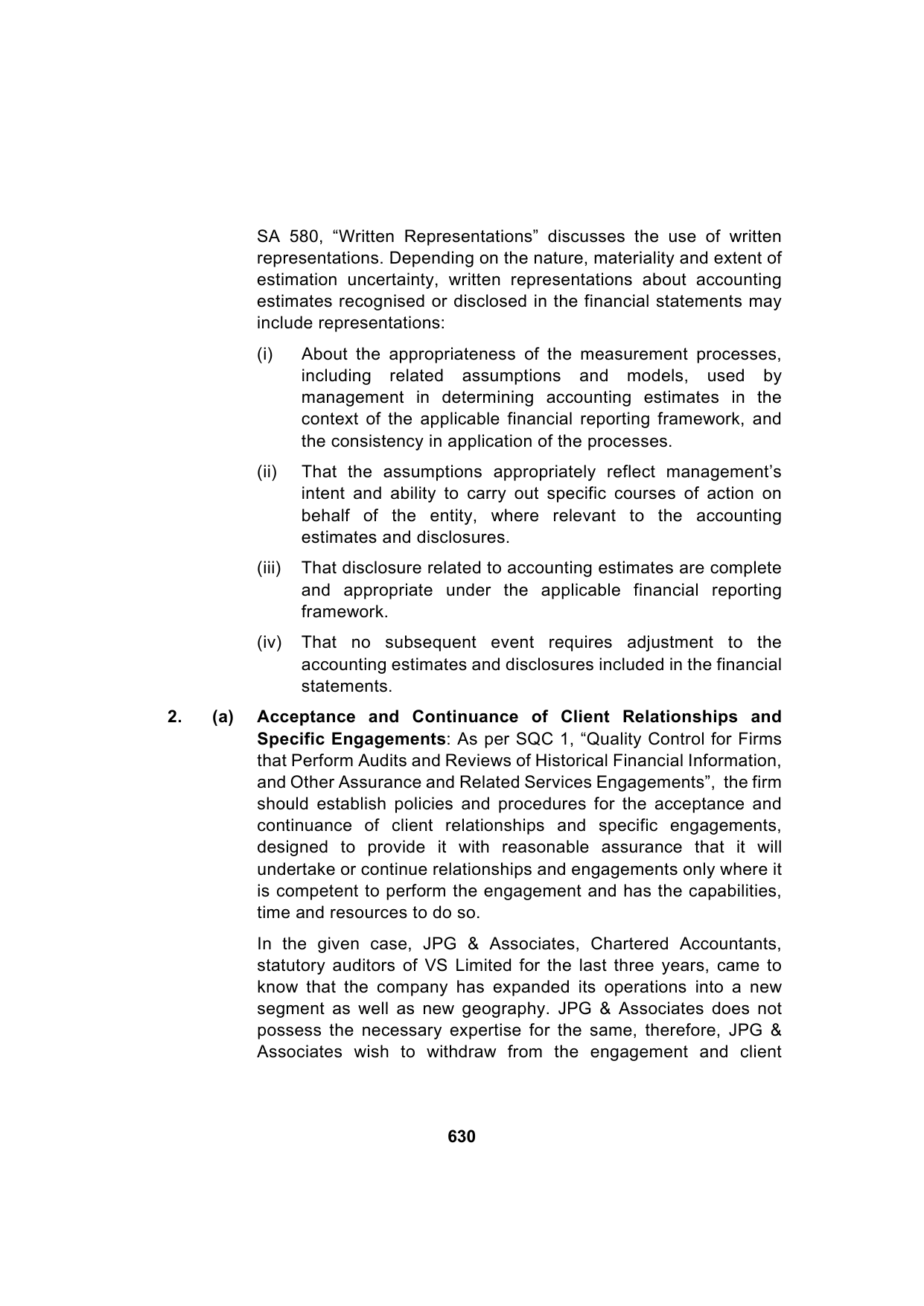 Paper 3: Advanced Auditing, Assurance and Professional Ethics — Model Test Paper 3, answer page 4