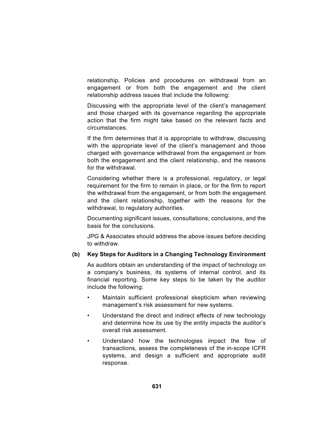 Paper 3: Advanced Auditing, Assurance and Professional Ethics — Model Test Paper 3, answer page 5