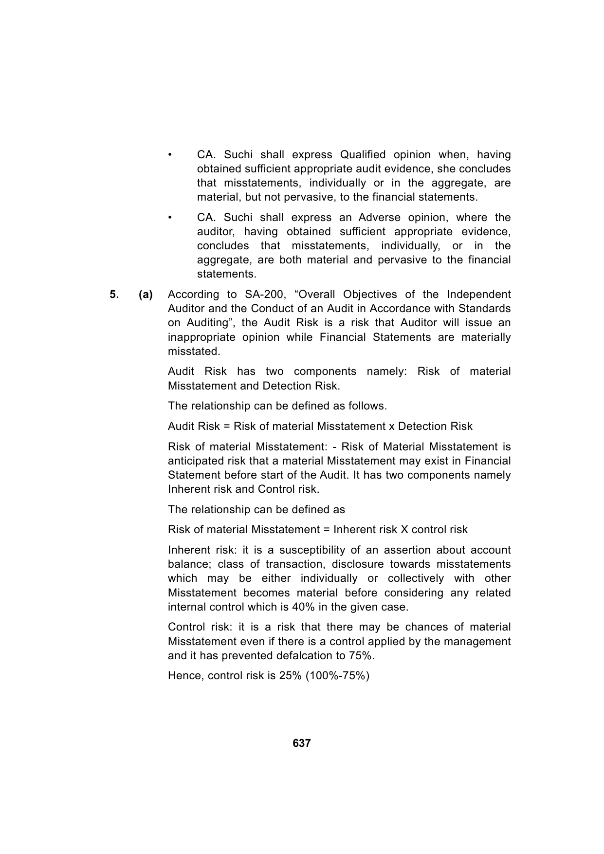 Paper 3: Advanced Auditing, Assurance and Professional Ethics — Model Test Paper 3, answer page 11