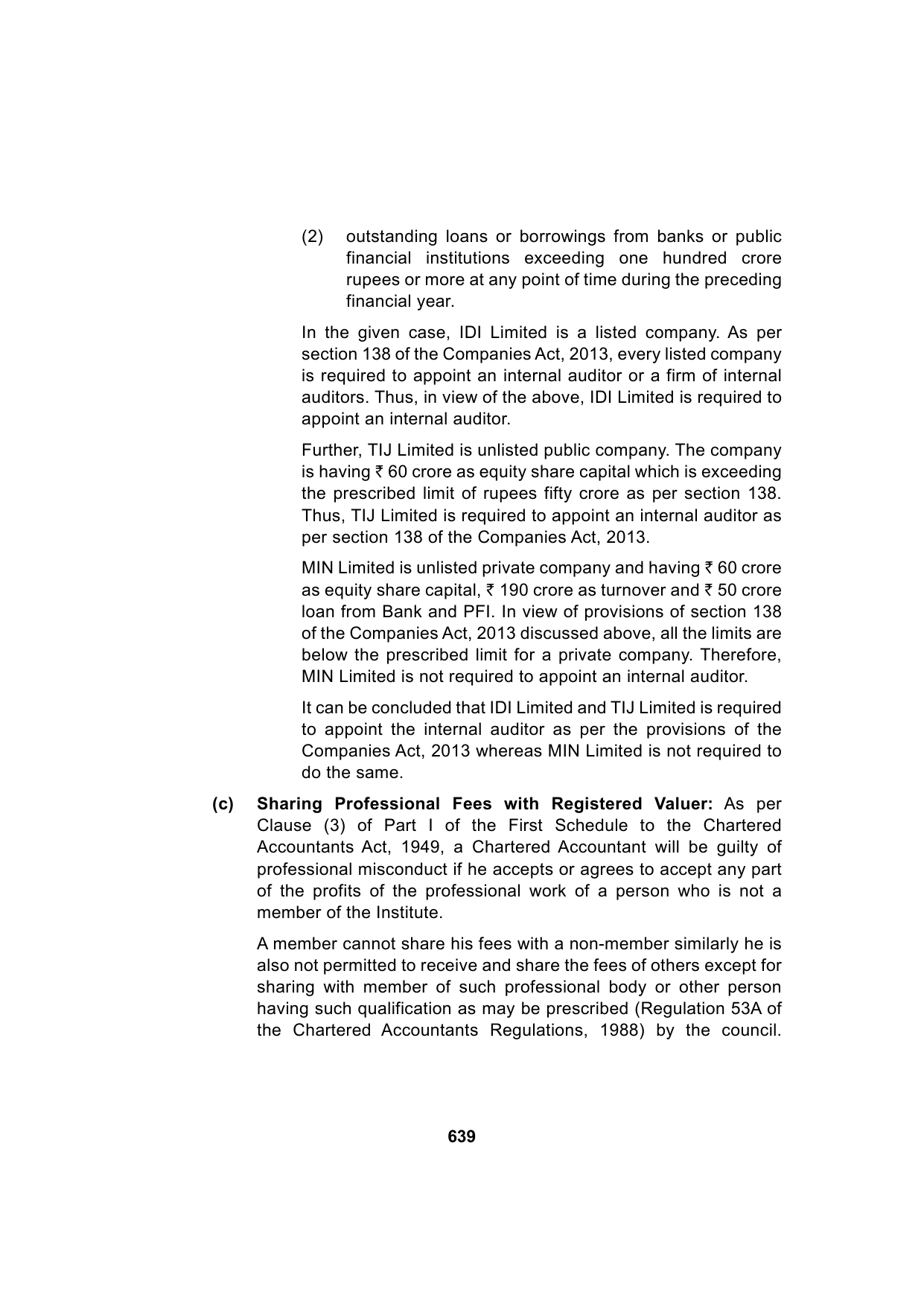 Paper 3: Advanced Auditing, Assurance and Professional Ethics — Model Test Paper 3, answer page 13