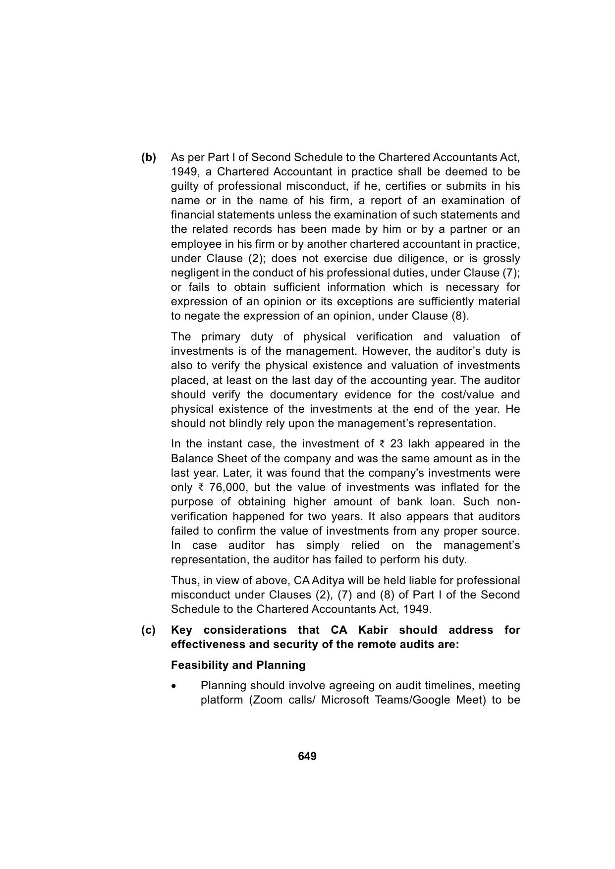 Paper 3: Advanced Auditing, Assurance and Professional Ethics — Model Test Paper 4, answer page 5