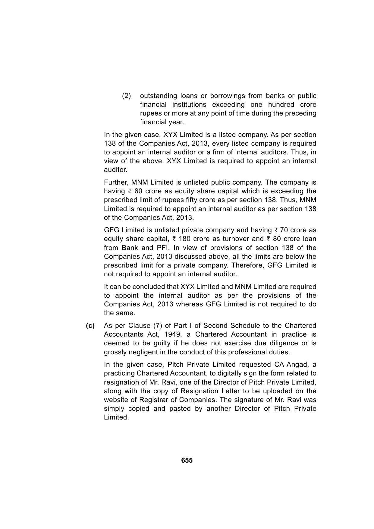 Paper 3: Advanced Auditing, Assurance and Professional Ethics — Model Test Paper 4, answer page 11