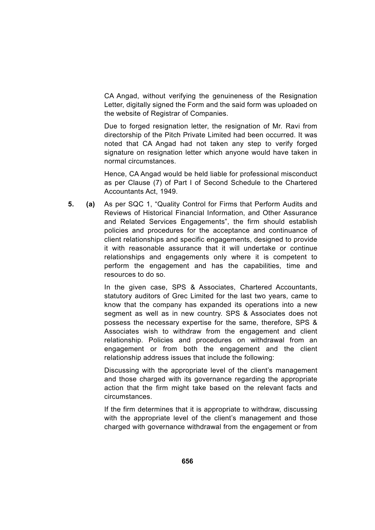 Paper 3: Advanced Auditing, Assurance and Professional Ethics — Model Test Paper 4, answer page 12