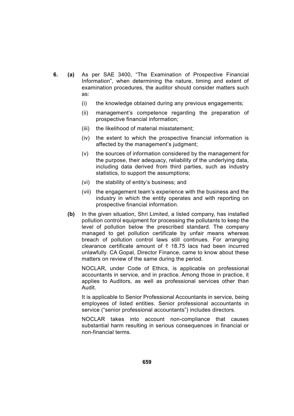 Paper 3: Advanced Auditing, Assurance and Professional Ethics — Model Test Paper 4, answer page 15