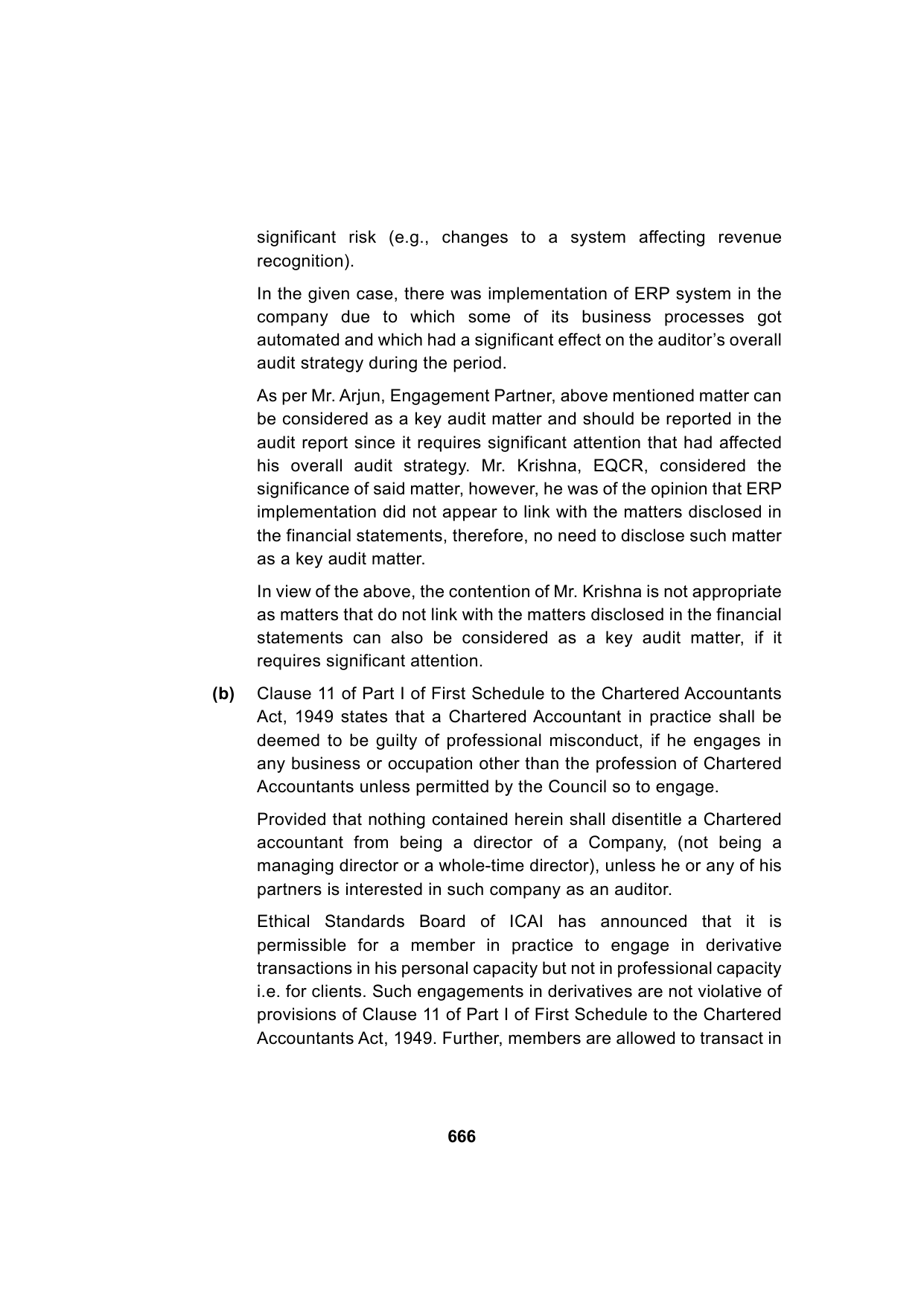 Paper 3: Advanced Auditing, Assurance and Professional Ethics — Model Test Paper 5, answer page 5
