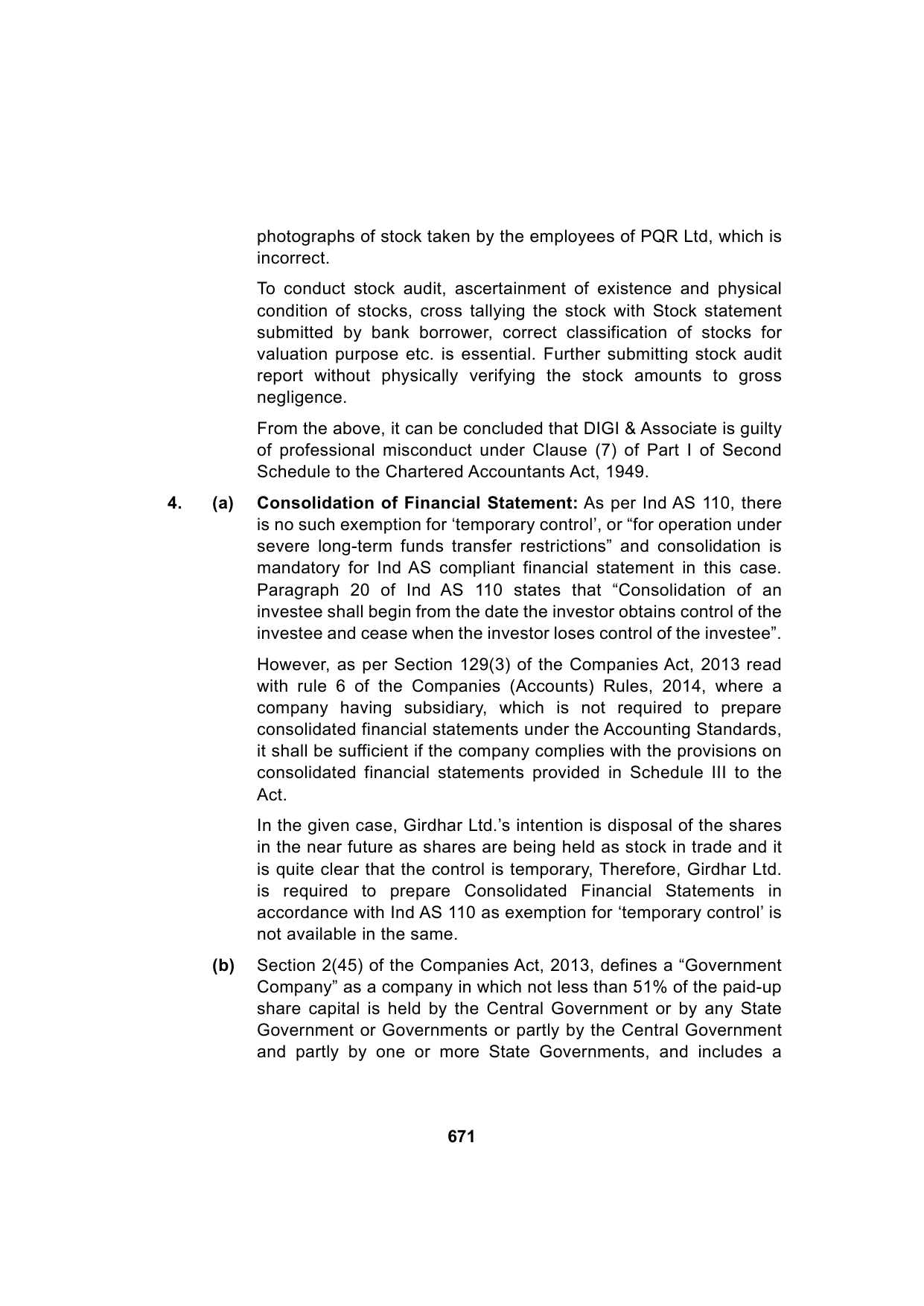 Paper 3: Advanced Auditing, Assurance and Professional Ethics — Model Test Paper 5, answer page 10