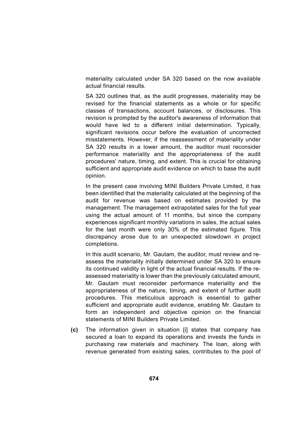 Paper 3: Advanced Auditing, Assurance and Professional Ethics — Model Test Paper 5, answer page 13