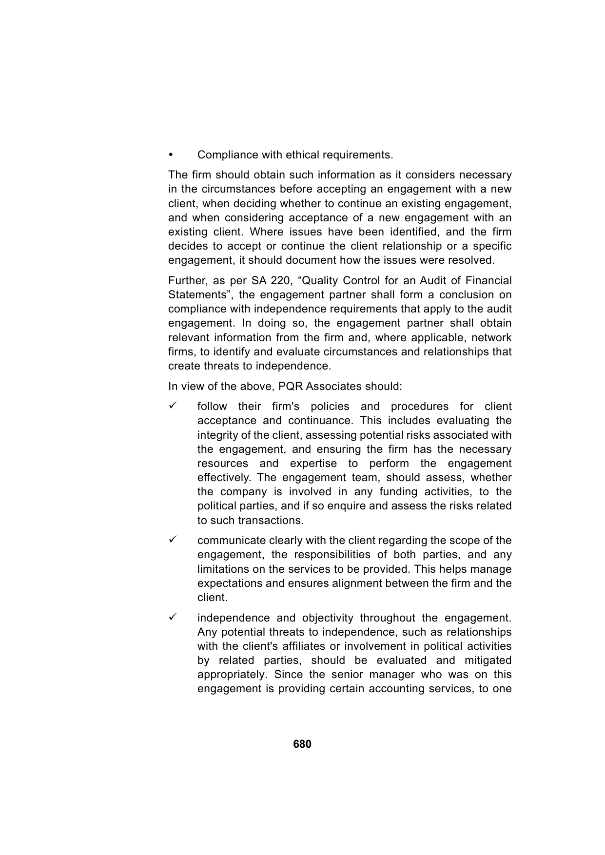Paper 3: Advanced Auditing, Assurance and Professional Ethics — Model Test Paper 6, answer page 2