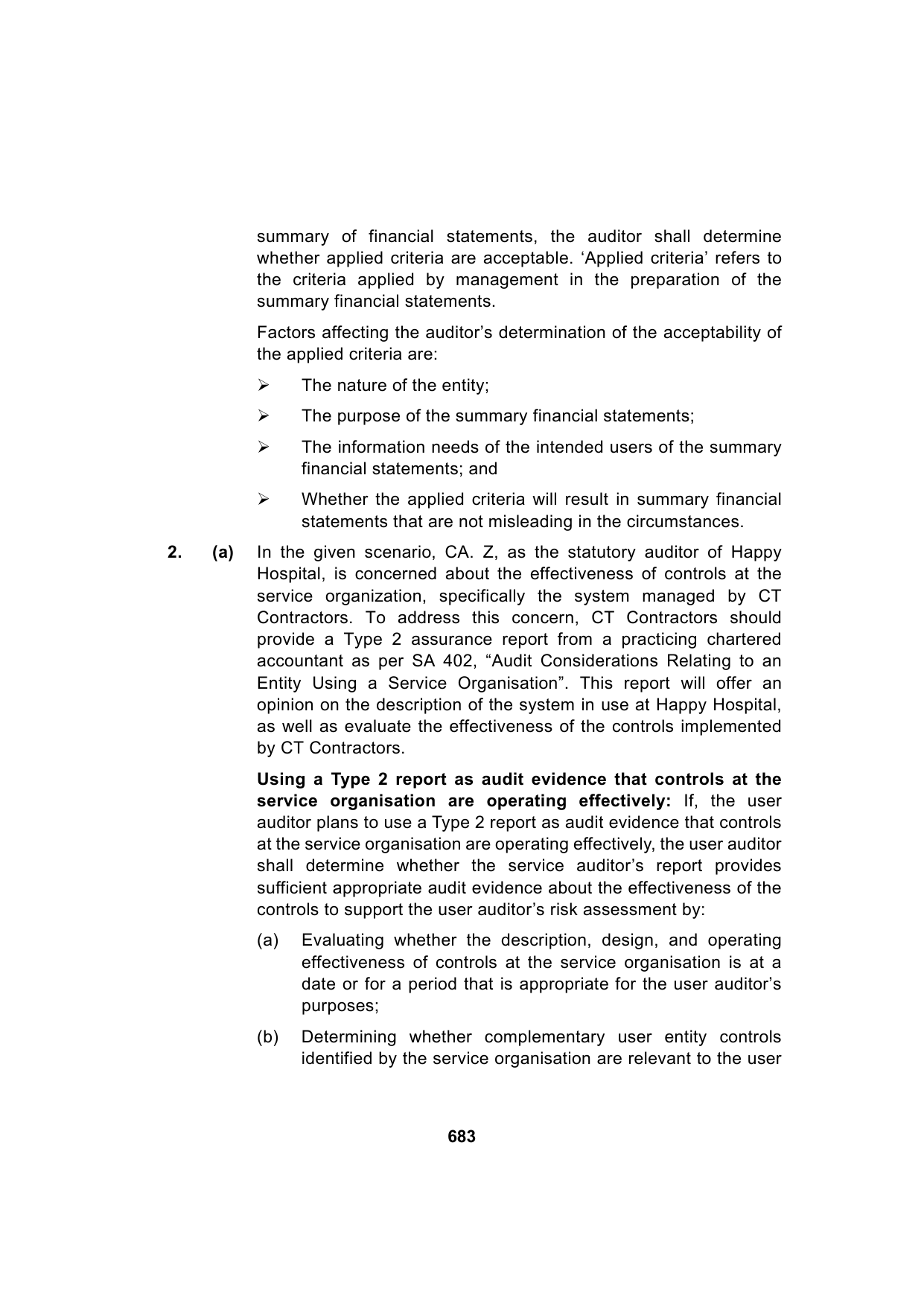 Paper 3: Advanced Auditing, Assurance and Professional Ethics — Model Test Paper 6, answer page 5