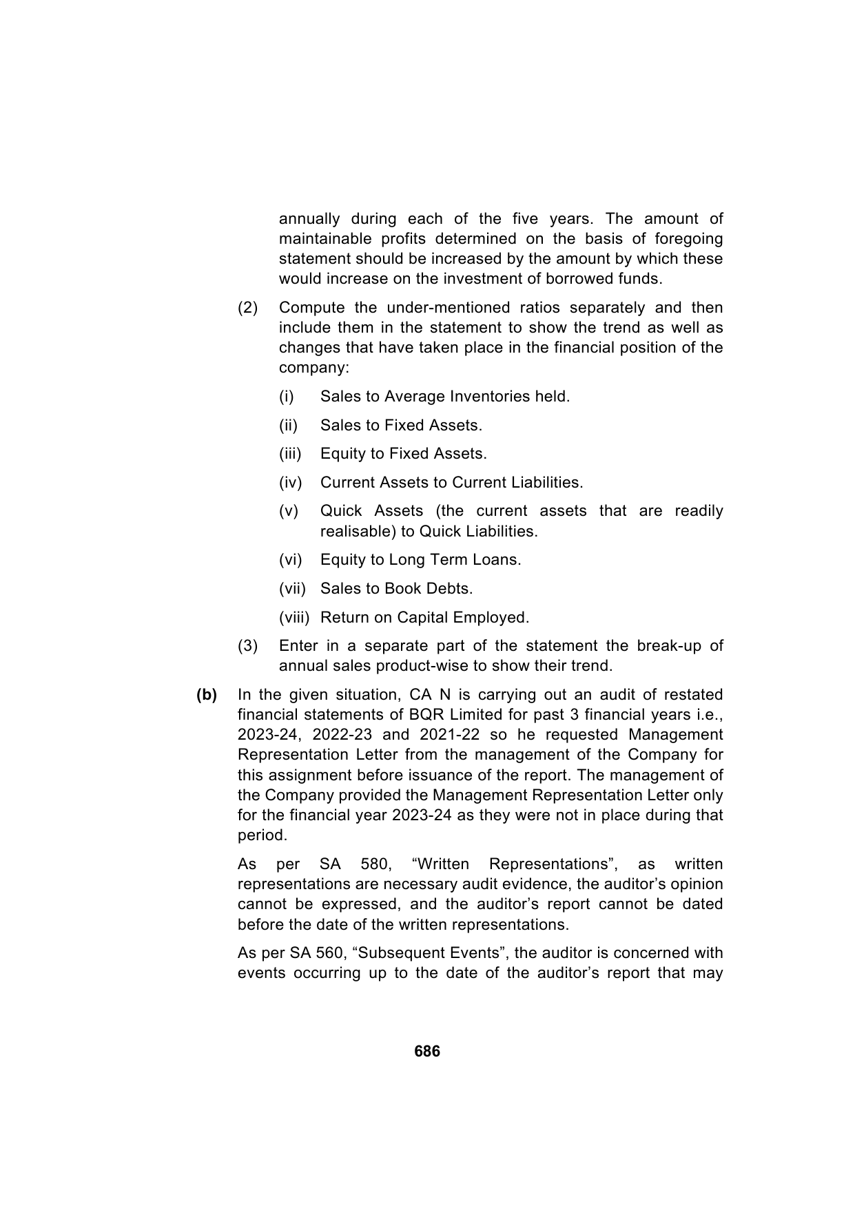Paper 3: Advanced Auditing, Assurance and Professional Ethics — Model Test Paper 6, answer page 8