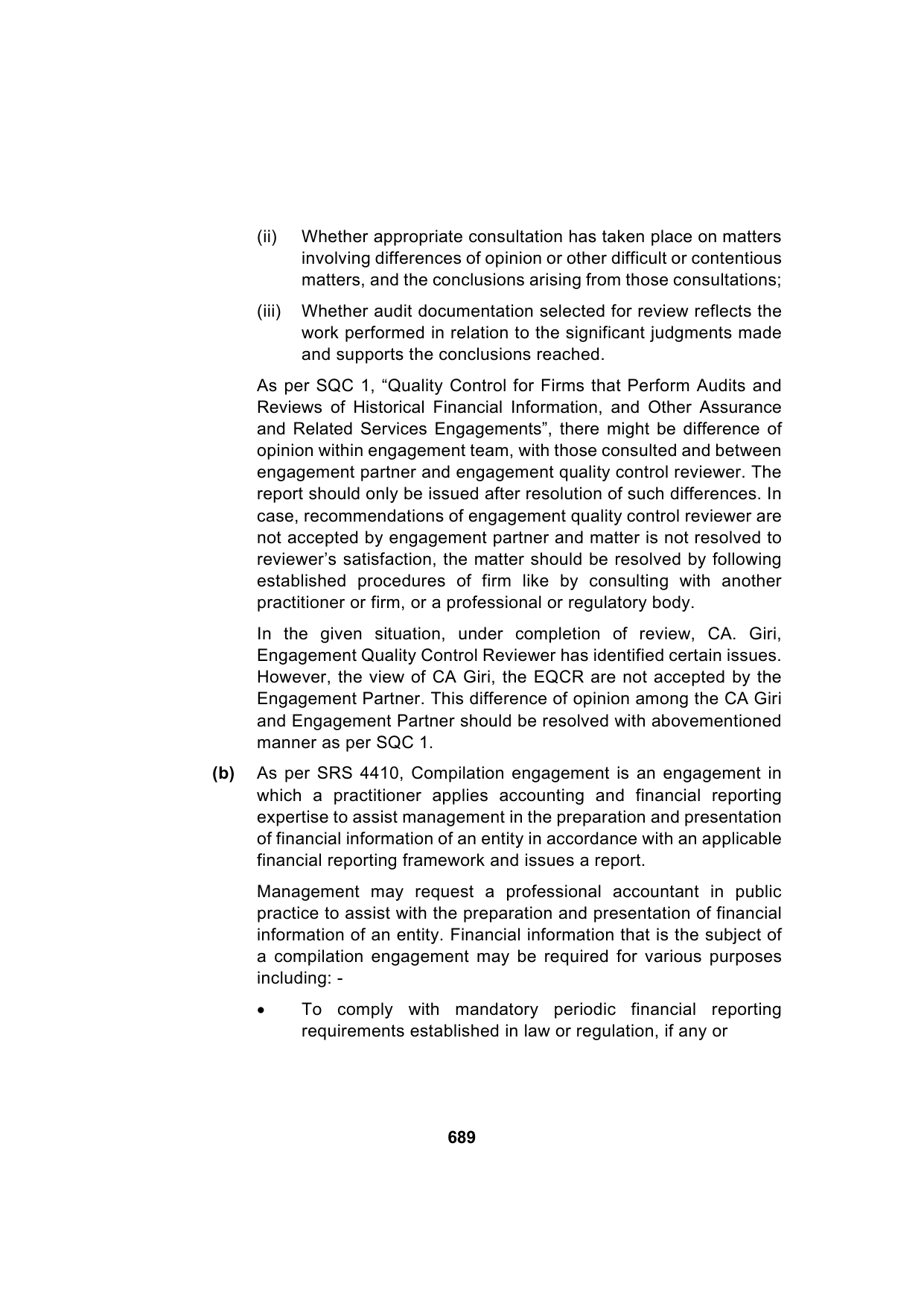 Paper 3: Advanced Auditing, Assurance and Professional Ethics — Model Test Paper 6, answer page 11