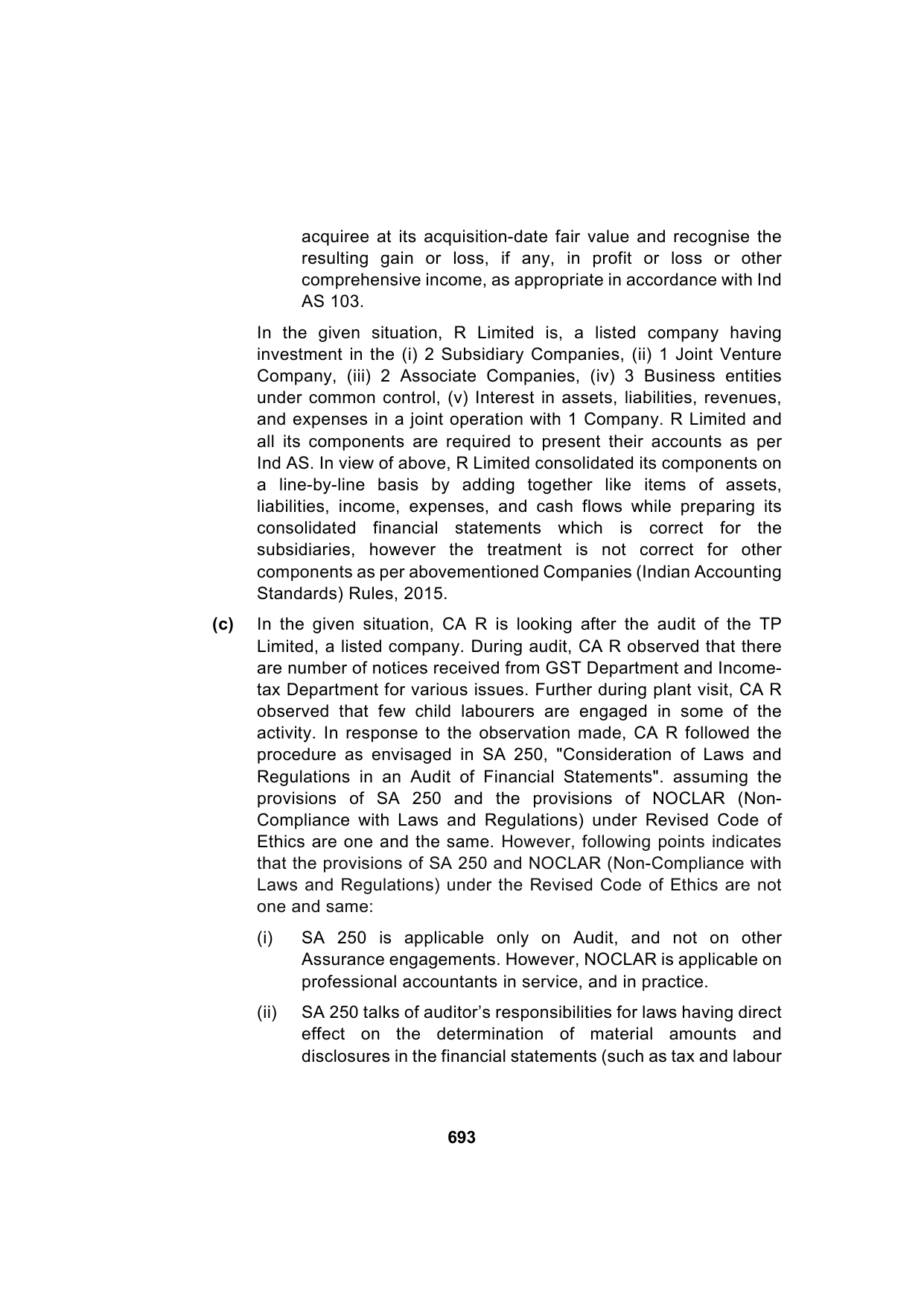 Paper 3: Advanced Auditing, Assurance and Professional Ethics — Model Test Paper 6, answer page 15
