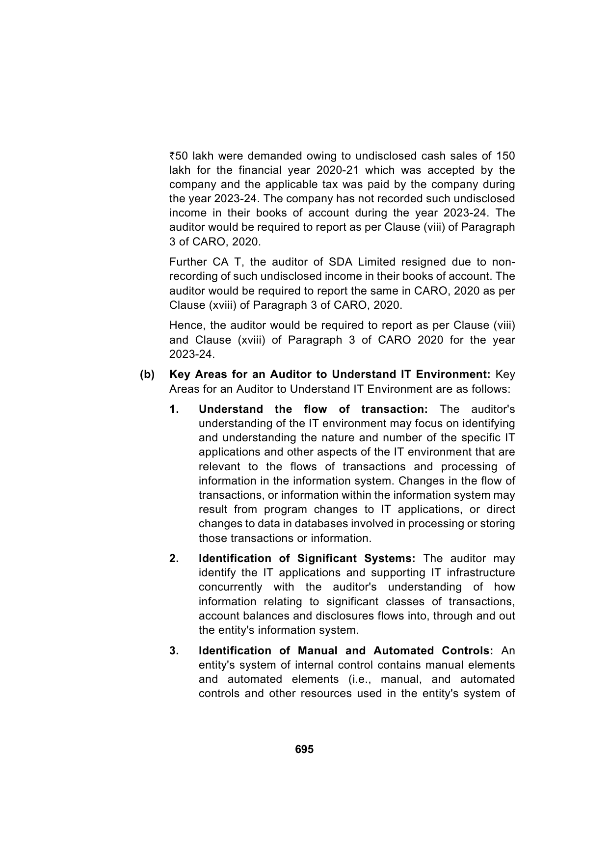 Paper 3: Advanced Auditing, Assurance and Professional Ethics — Model Test Paper 6, answer page 17