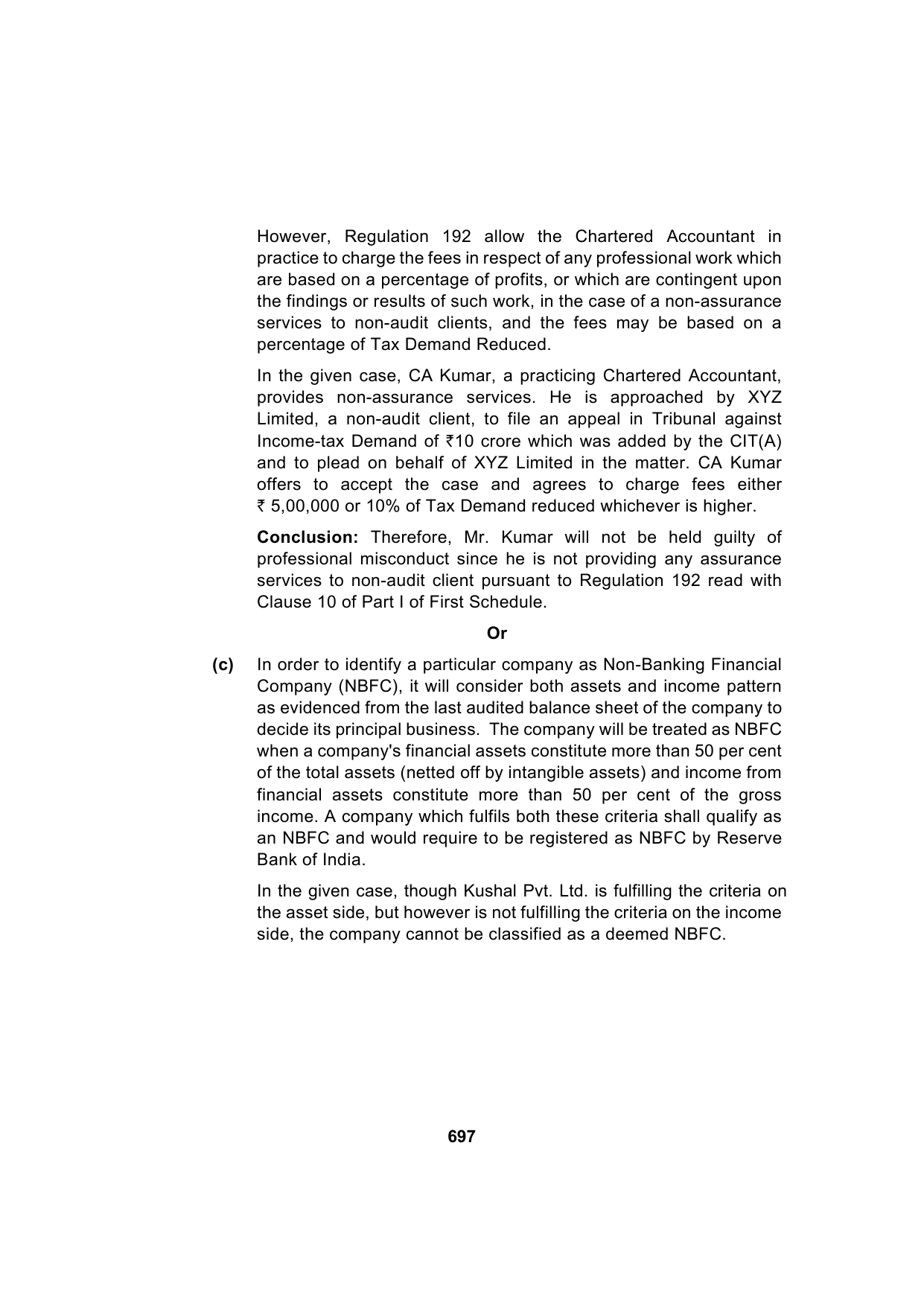 Paper 3: Advanced Auditing, Assurance and Professional Ethics — Model Test Paper 6, answer page 19